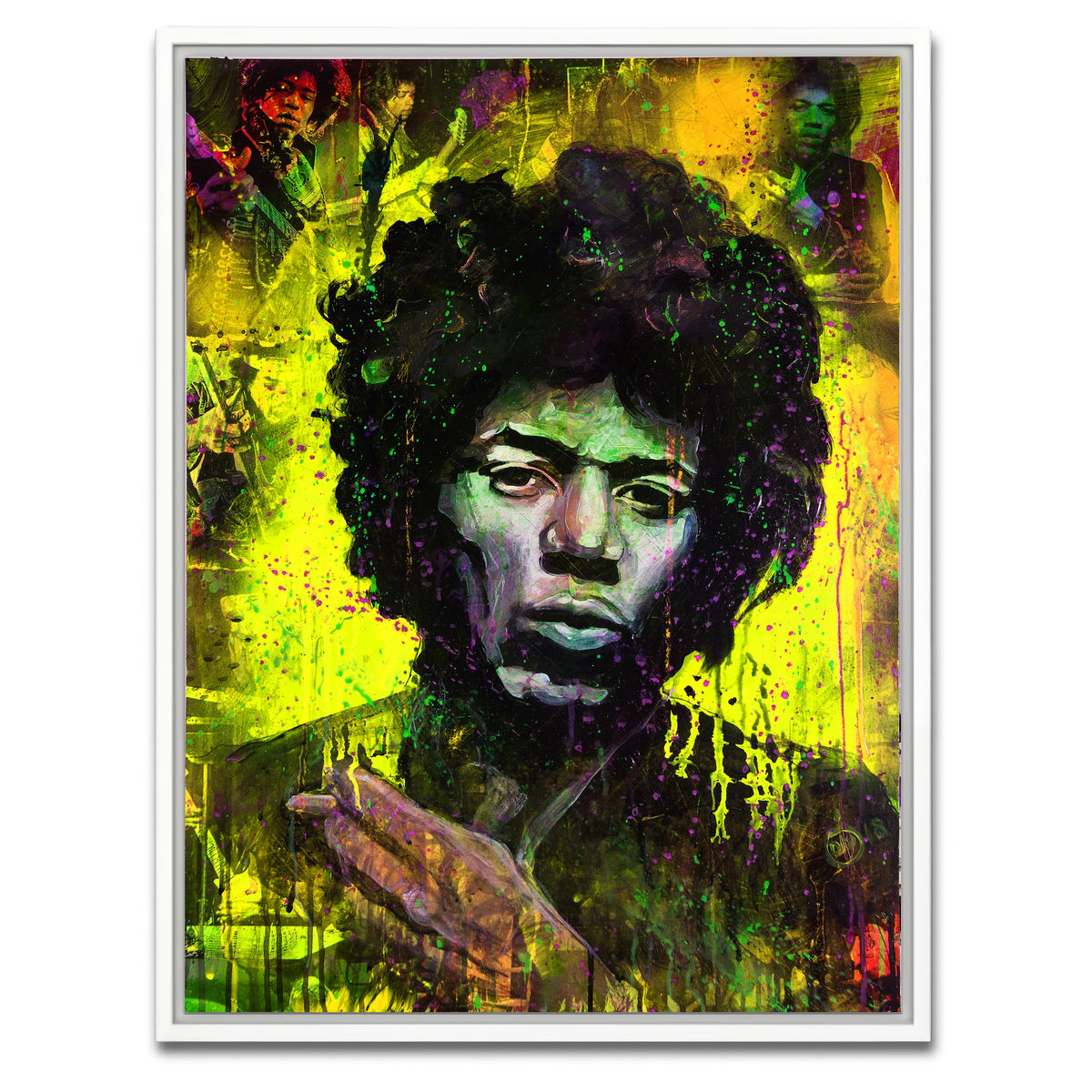 AUTO-MOCKUP WHITE | Abstract HENDRIX | 1 Piece | White Framed Canvas | group=3x4