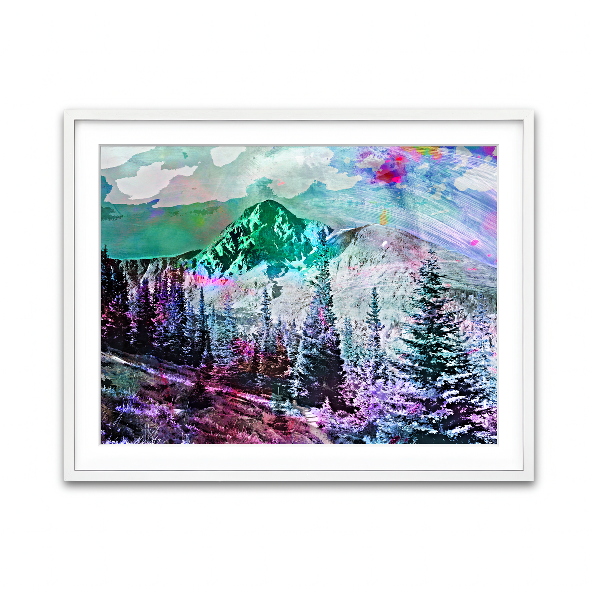 Framed Print 4x3 White