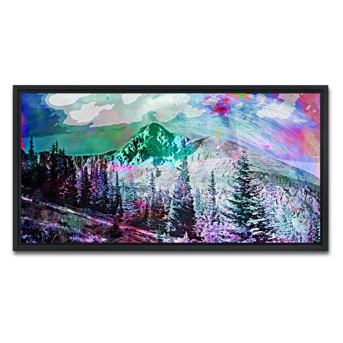 AUTO-MOCKUP WHITE | Abstract Holy Cross | 1 Piece | Black Framed Canvas | group=2x1