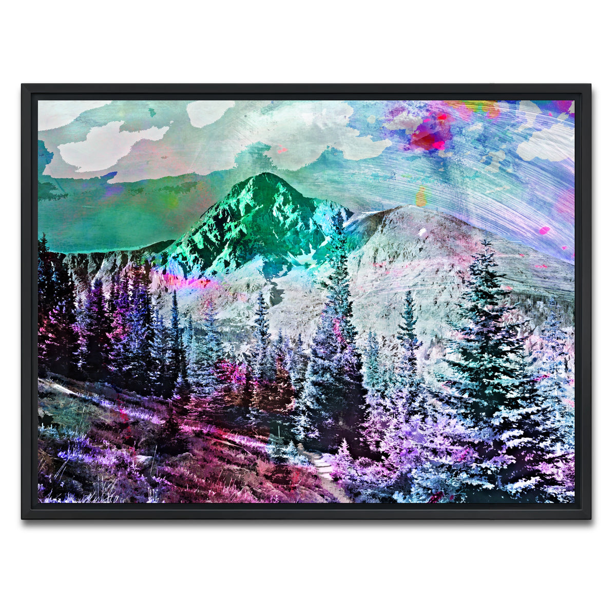 AUTO-MOCKUP WHITE | Abstract Holy Cross | 1 Piece | Black Framed Canvas | group=4x3