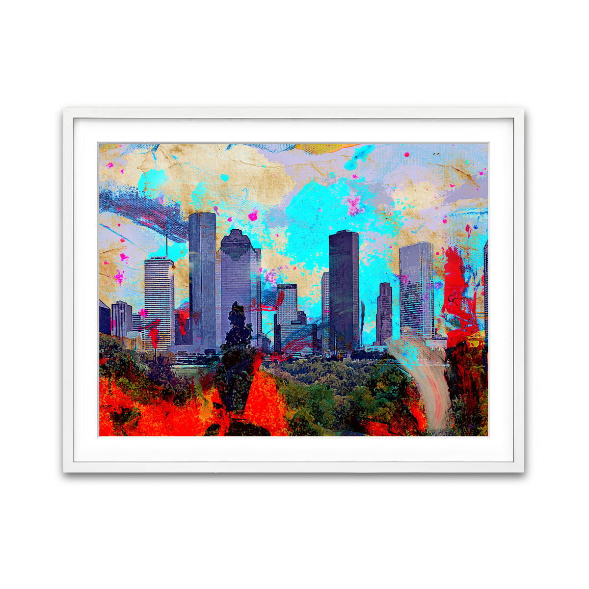 Framed Print 4x3 White