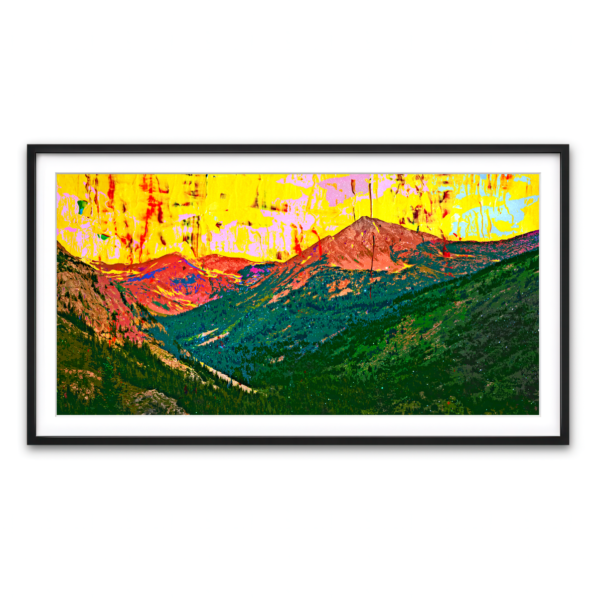 Framed Print 2x1 Black