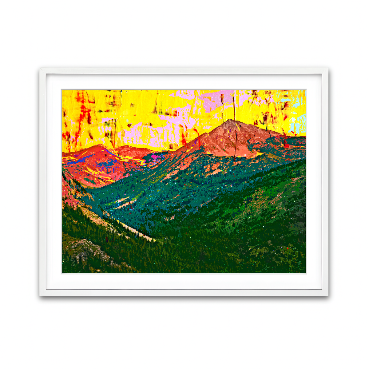 Framed Print 4x3 White