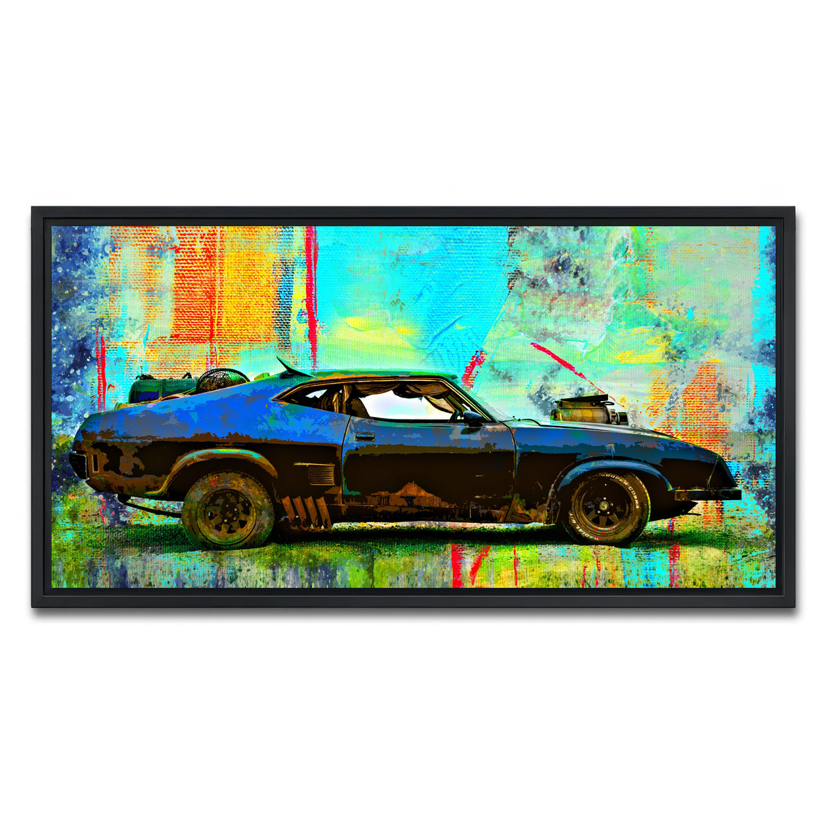 AUTO-MOCKUP WHITE | Abstract Interceptor | 1 Piece | Black Framed Canvas | group=2x1