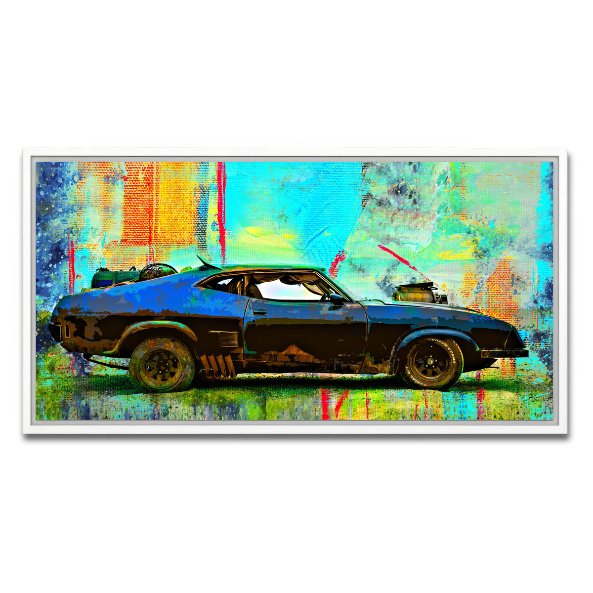 AUTO-MOCKUP WHITE | Abstract Interceptor | 1 Piece | White Framed Canvas | group=2x1