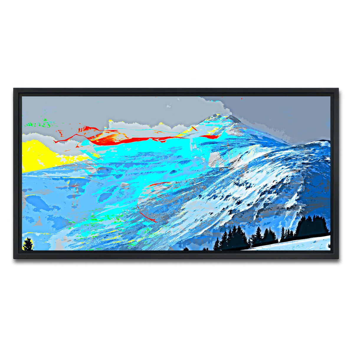 AUTO-MOCKUP WHITE | Abstract Lincoln | 1 Piece | Black Framed Canvas | group=2x1