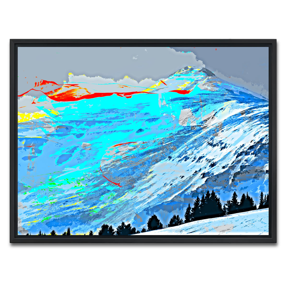 AUTO-MOCKUP WHITE | Abstract Lincoln | 1 Piece | Black Framed Canvas | group=4x3