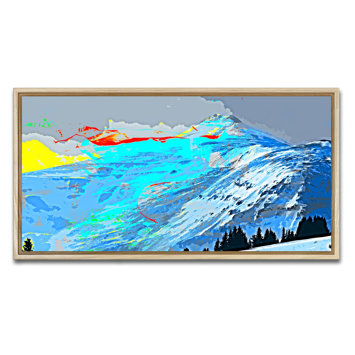 AUTO-MOCKUP WHITE | Abstract Lincoln | 1 Piece | Natural Framed Canvas | group=2x1