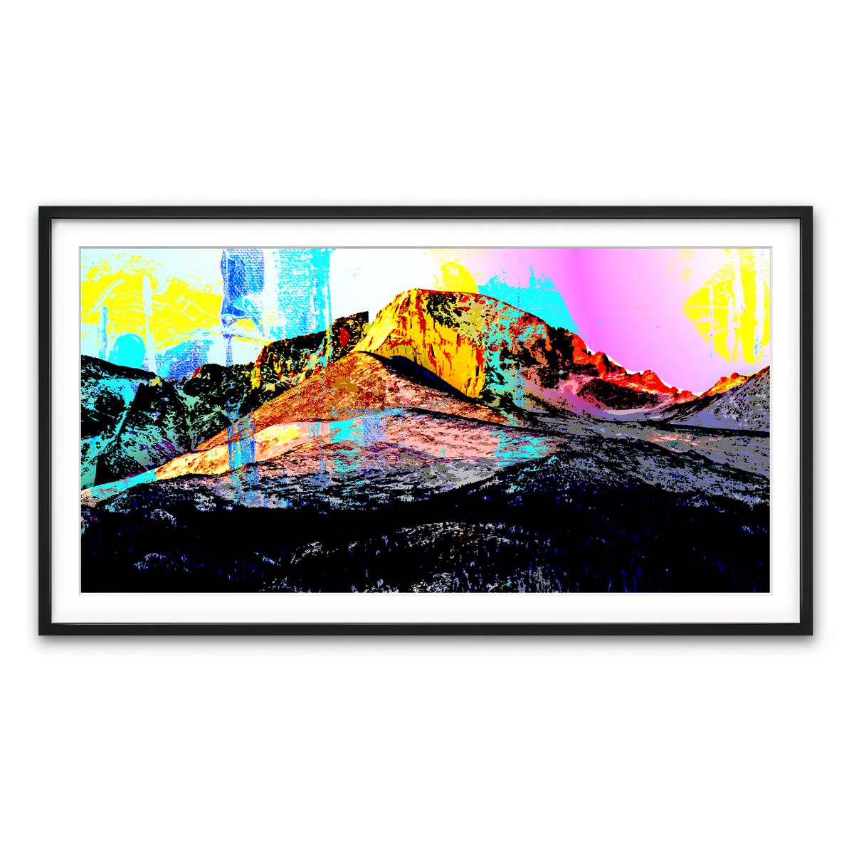 Framed Print 2x1 Black