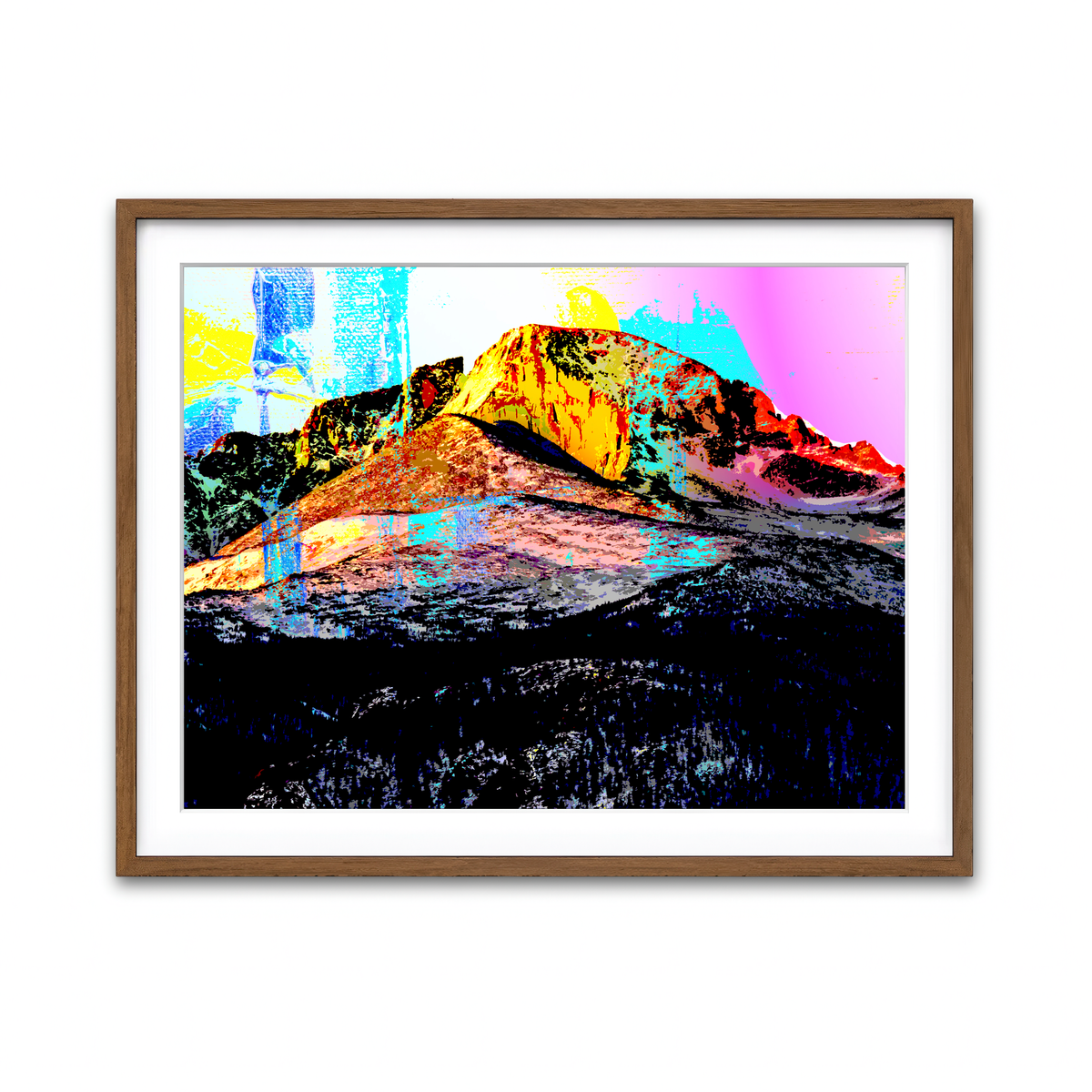 Framed Print 4x3 Walnut