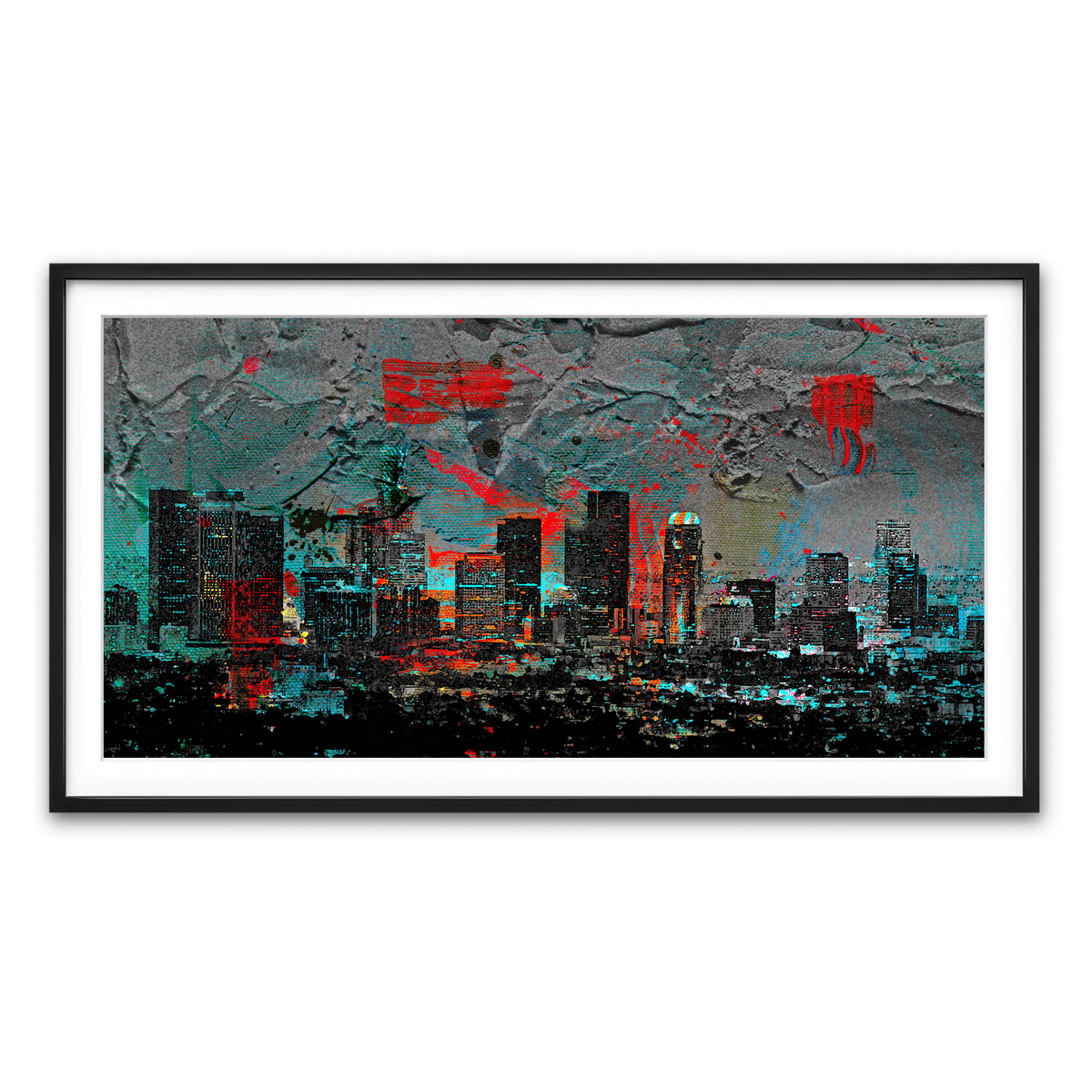 Framed Print 2x1 Black