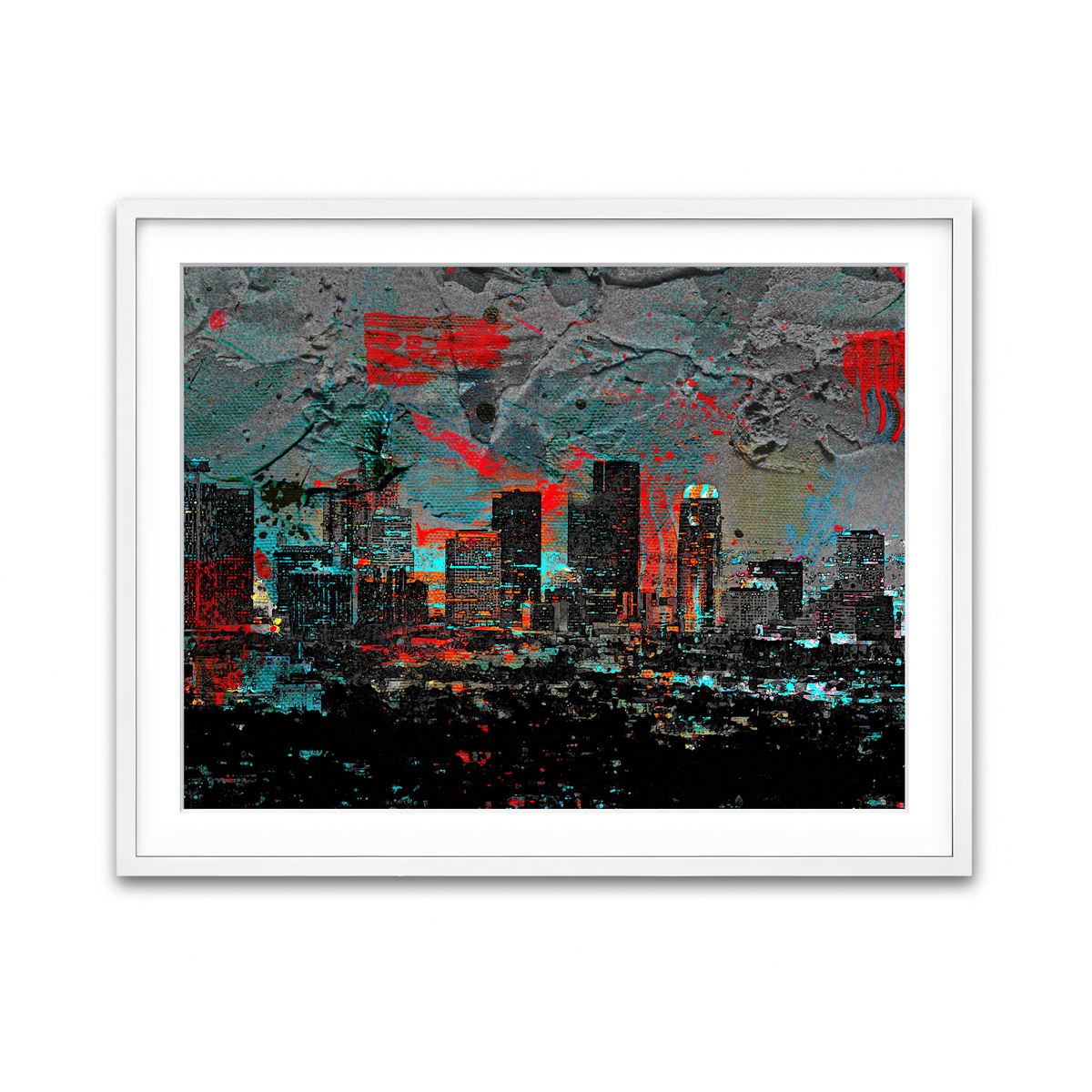 Framed Print 4x3 White