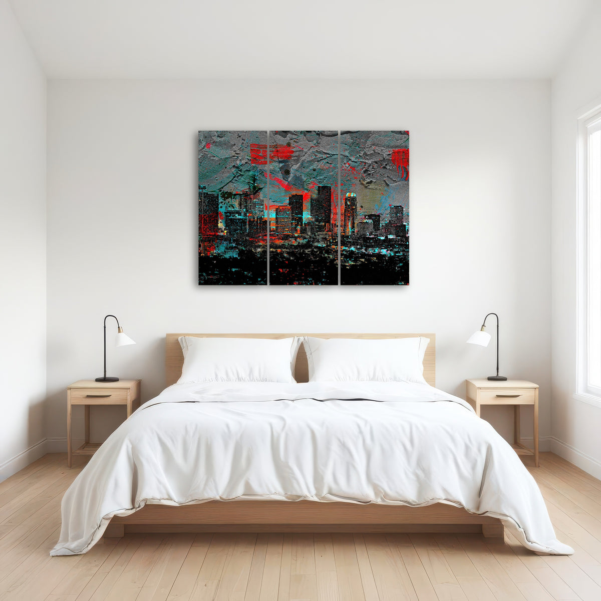 AUTO-MOCKUP ROOM | Abstract Los Angeles Skyline