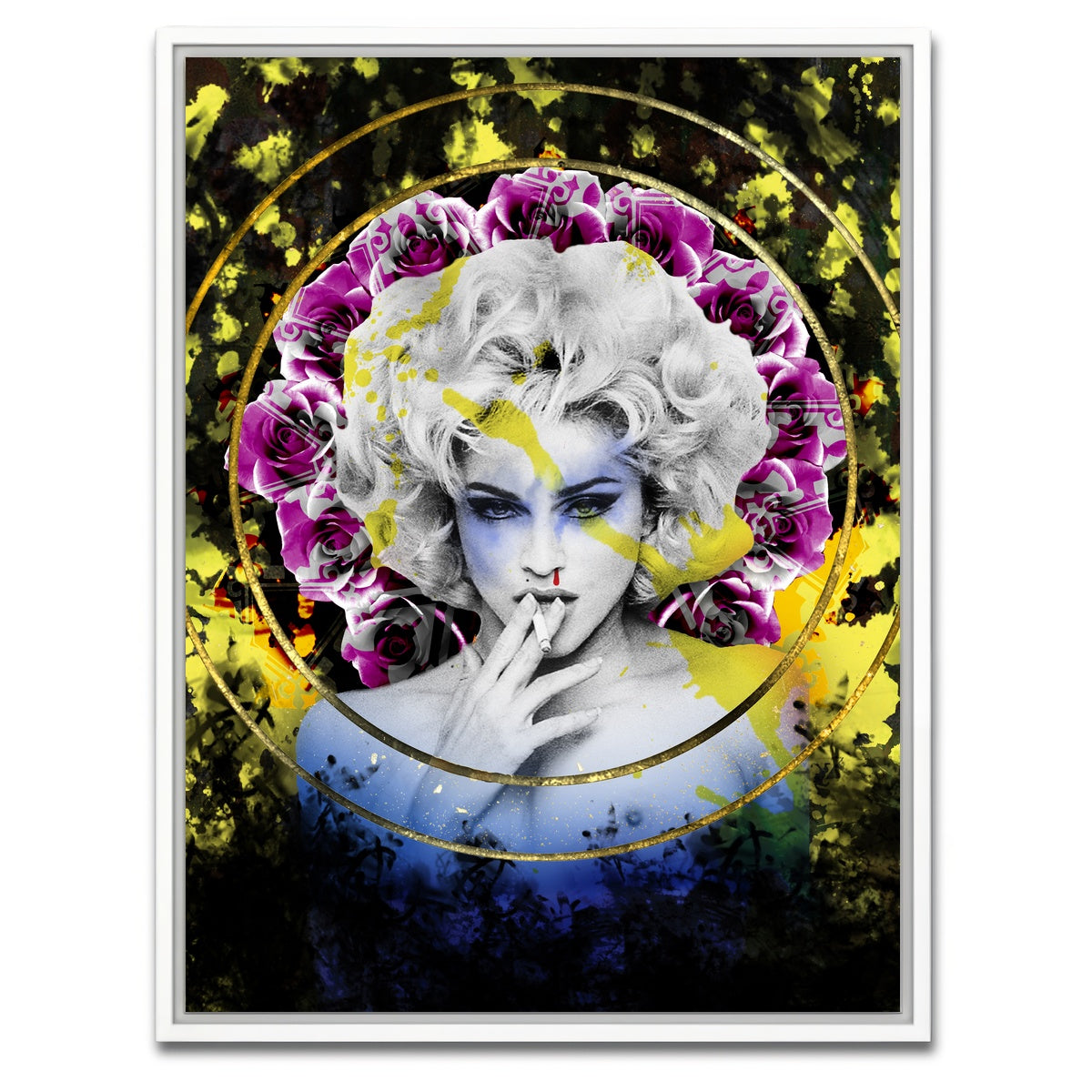 AUTO-MOCKUP WHITE | Abstract Madonna | 1 Piece | White Framed Canvas | group=3x4
