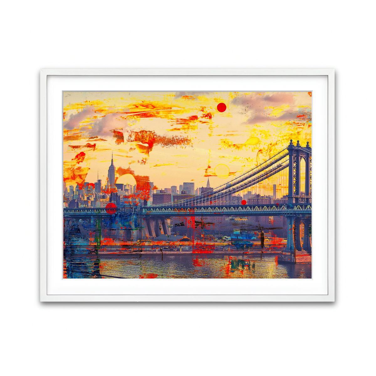Framed Print 4x3 White