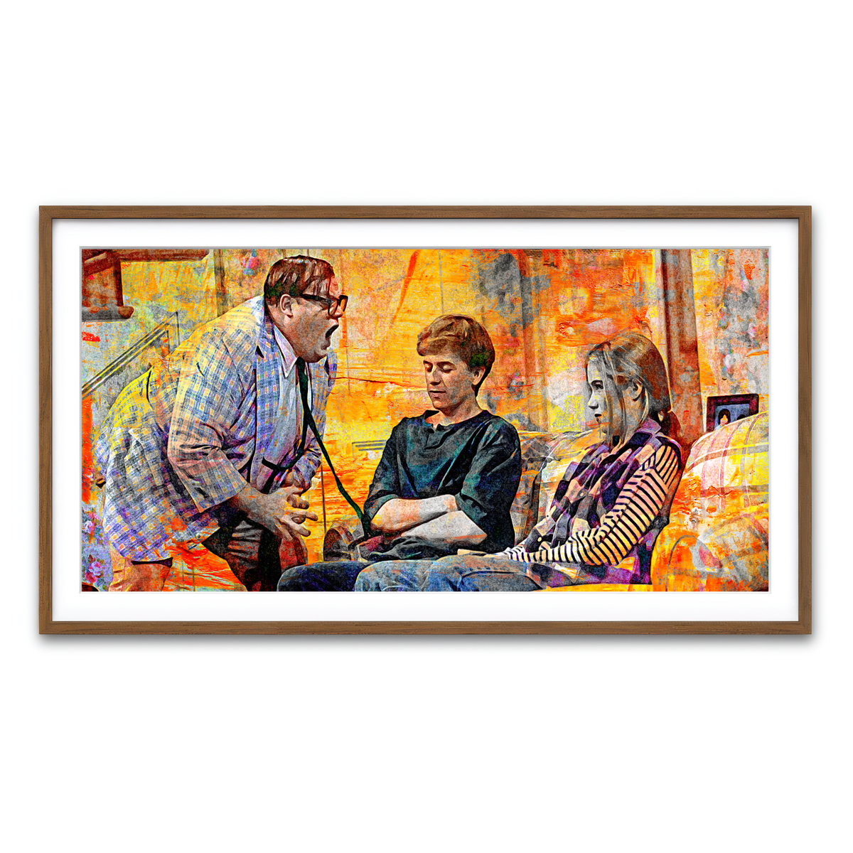 Framed Print 2x1 Walnut