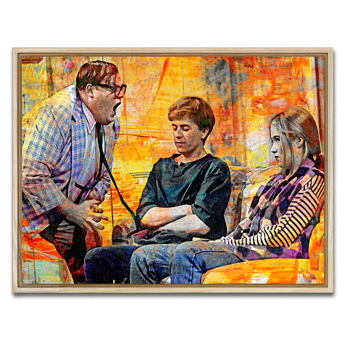 AUTO-MOCKUP WHITE | Abstract Matt Foley | 1 Piece | Natural Framed Canvas | group=4x3