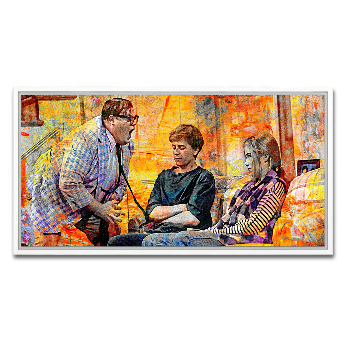 AUTO-MOCKUP WHITE | Abstract Matt Foley | 1 Piece | White Framed Canvas | group=2x1