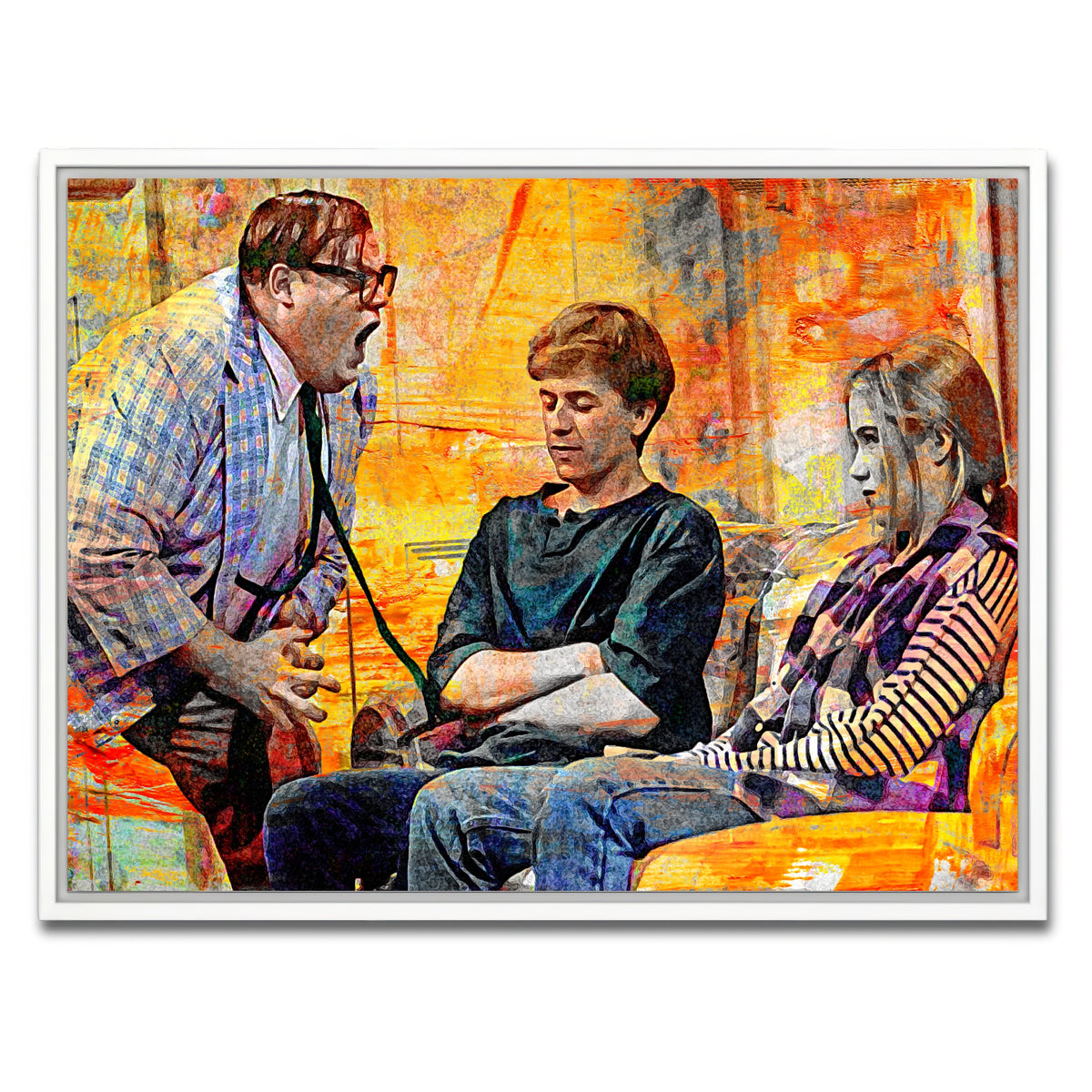 AUTO-MOCKUP WHITE | Abstract Matt Foley | 1 Piece | White Framed Canvas | group=4x3