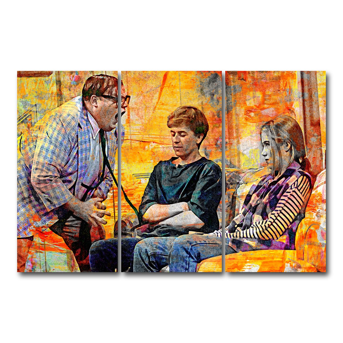 AUTO-MOCKUP WHITE | Abstract Matt Foley | 3 Piece | Gallery Wrap Canvas | group=12x24