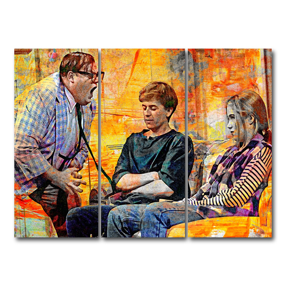 AUTO-MOCKUP WHITE | Abstract Matt Foley | 3 Piece | Gallery Wrap Canvas | group=8x18