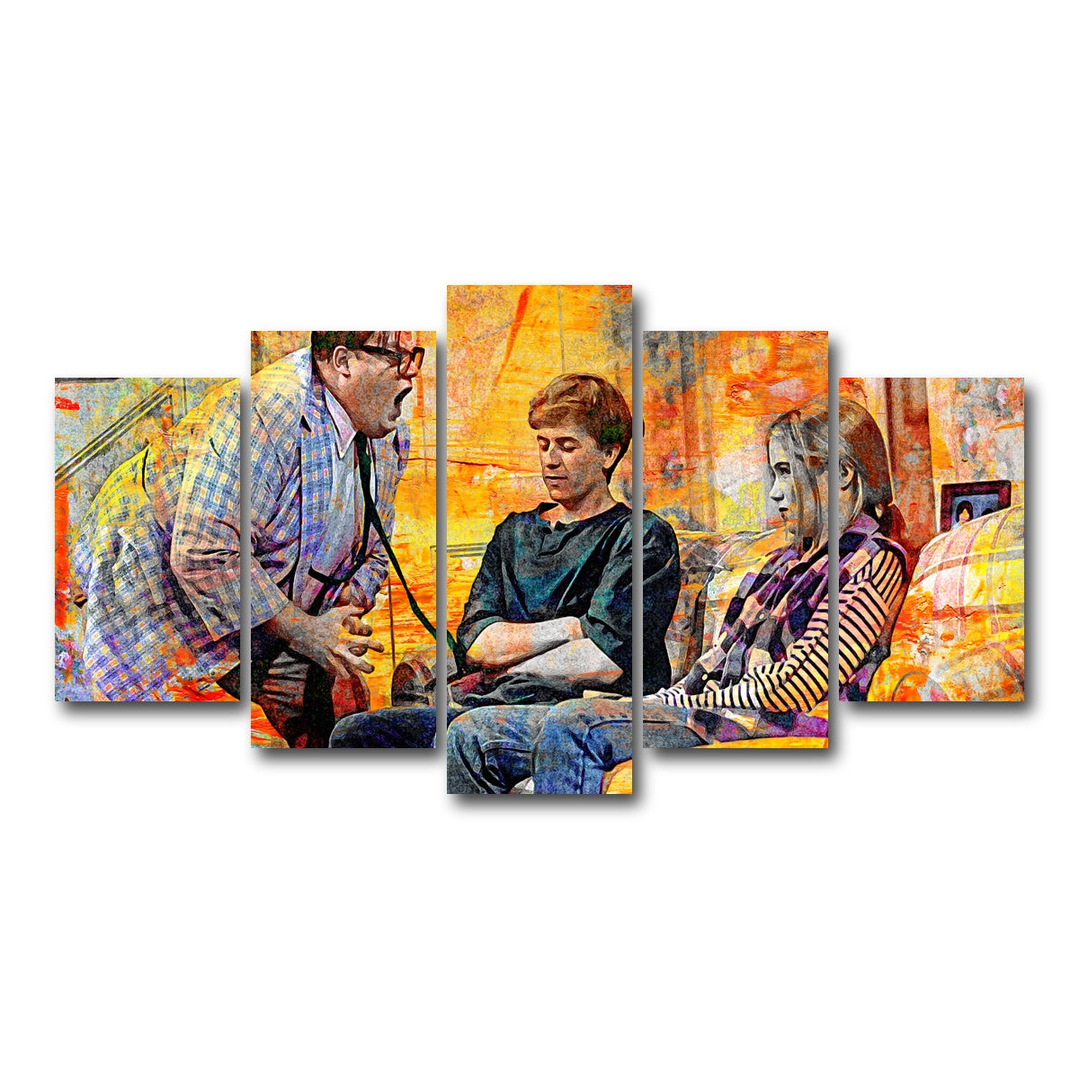 AUTO-MOCKUP WHITE | Abstract Matt Foley | 5 Piece | Gallery Wrap Canvas | group=5_normal