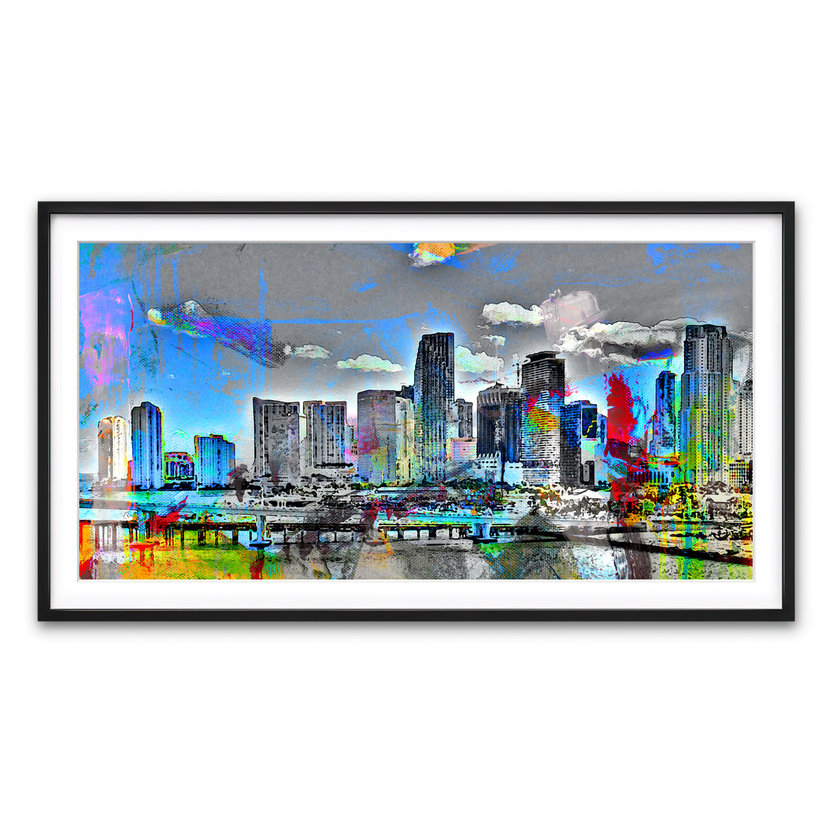 Framed Print 2x1 Black