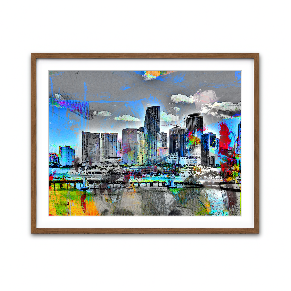 Framed Print 4x3 Walnut