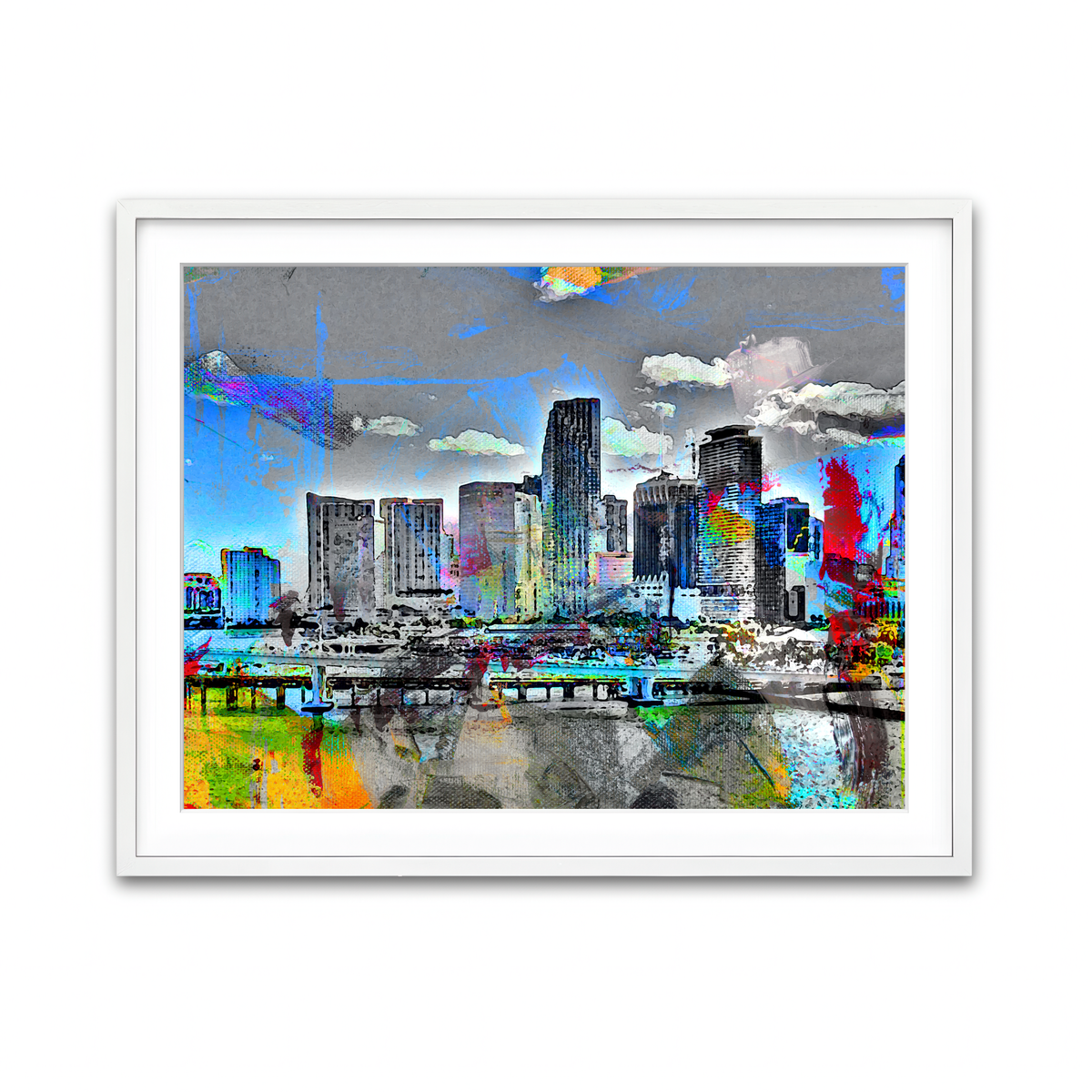 Framed Print 4x3 White