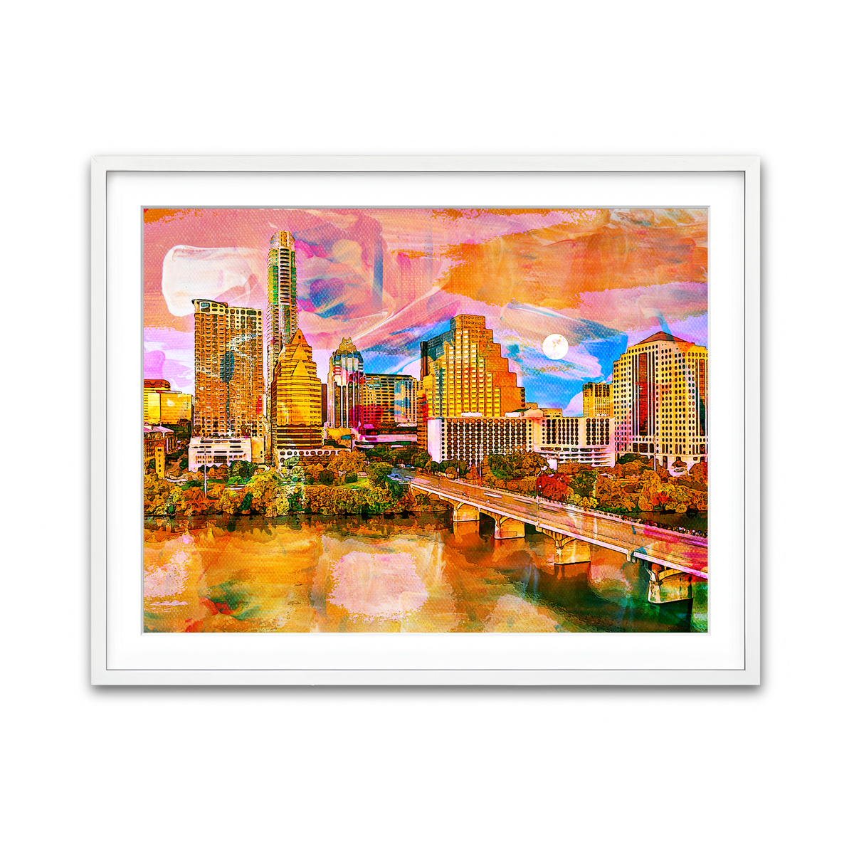 Framed Print 4x3 White