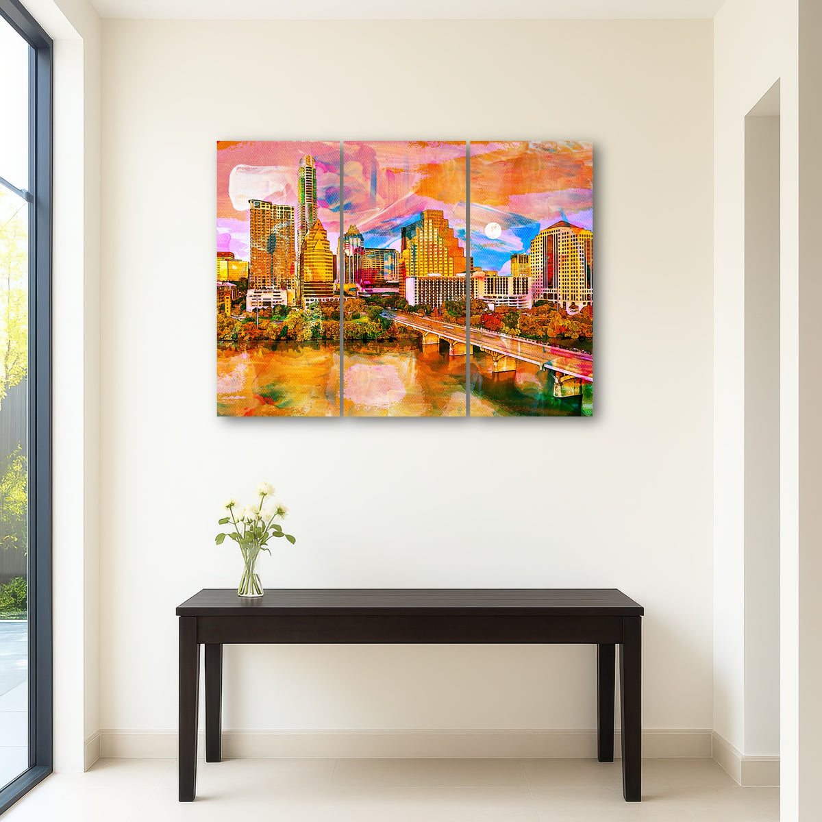 AUTO-MOCKUP ROOM | Abstract Moon Over Austin