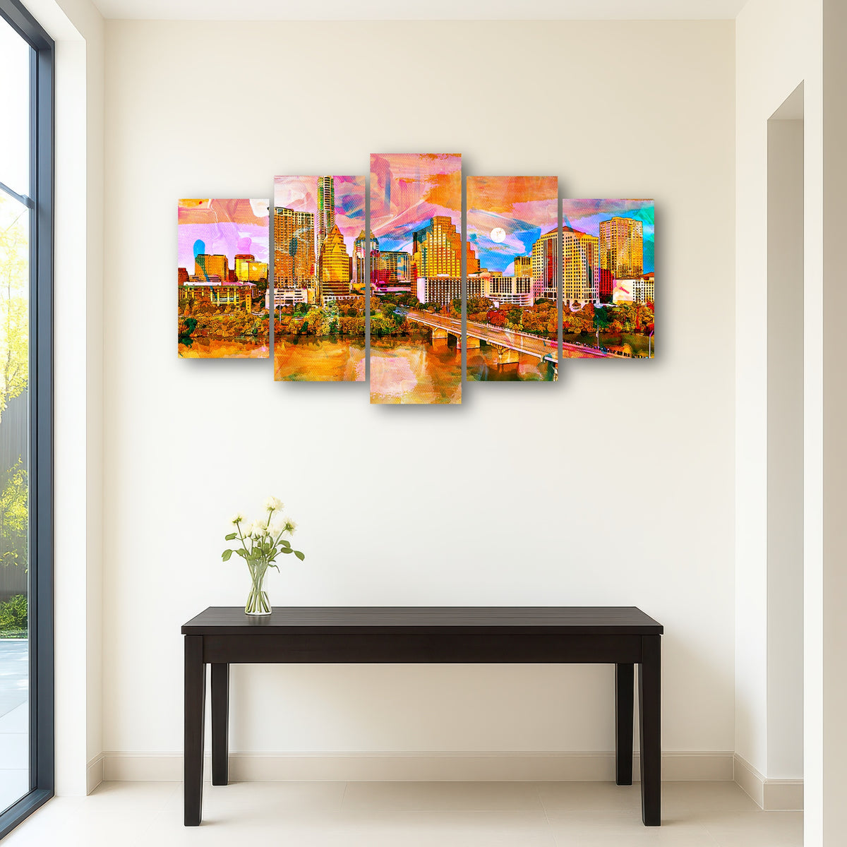 AUTO-MOCKUP ROOM | Abstract Moon Over Austin