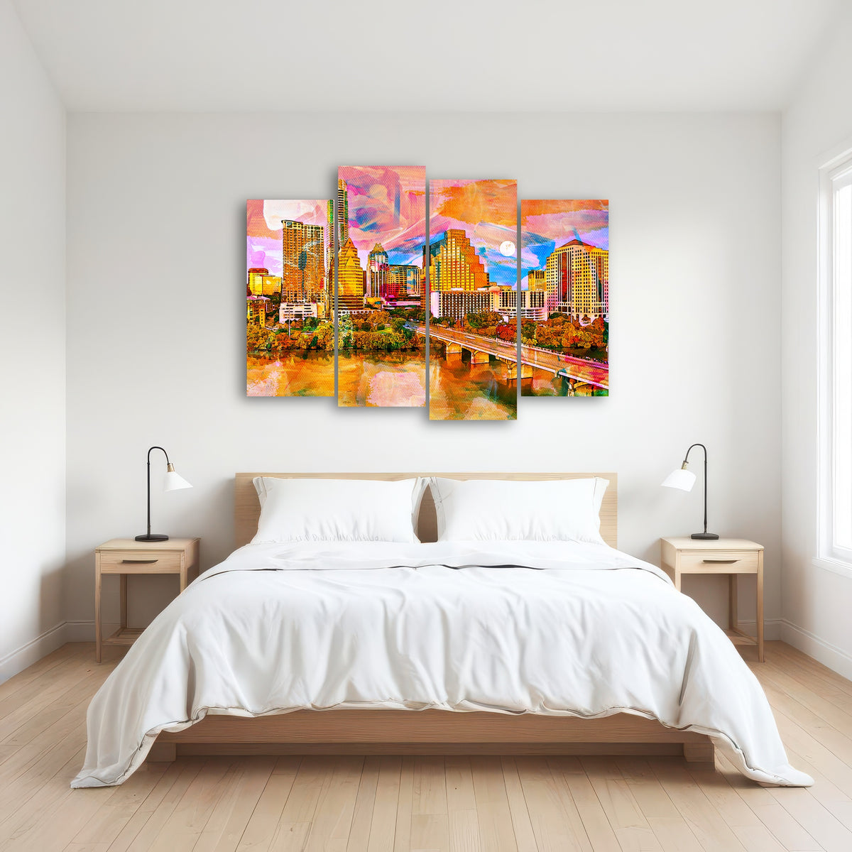 AUTO-MOCKUP ROOM | Abstract Moon Over Austin