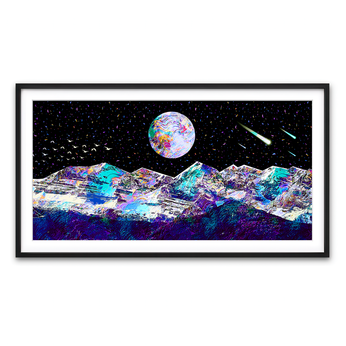 Framed Print 2x1 Black