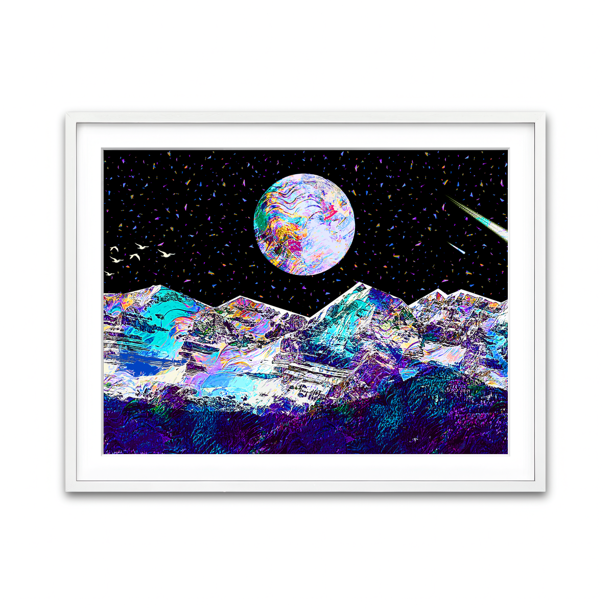 Framed Print 4x3 White