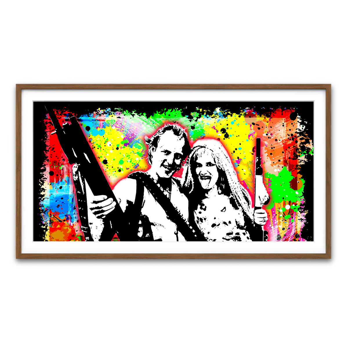 Framed Print 2x1 Walnut