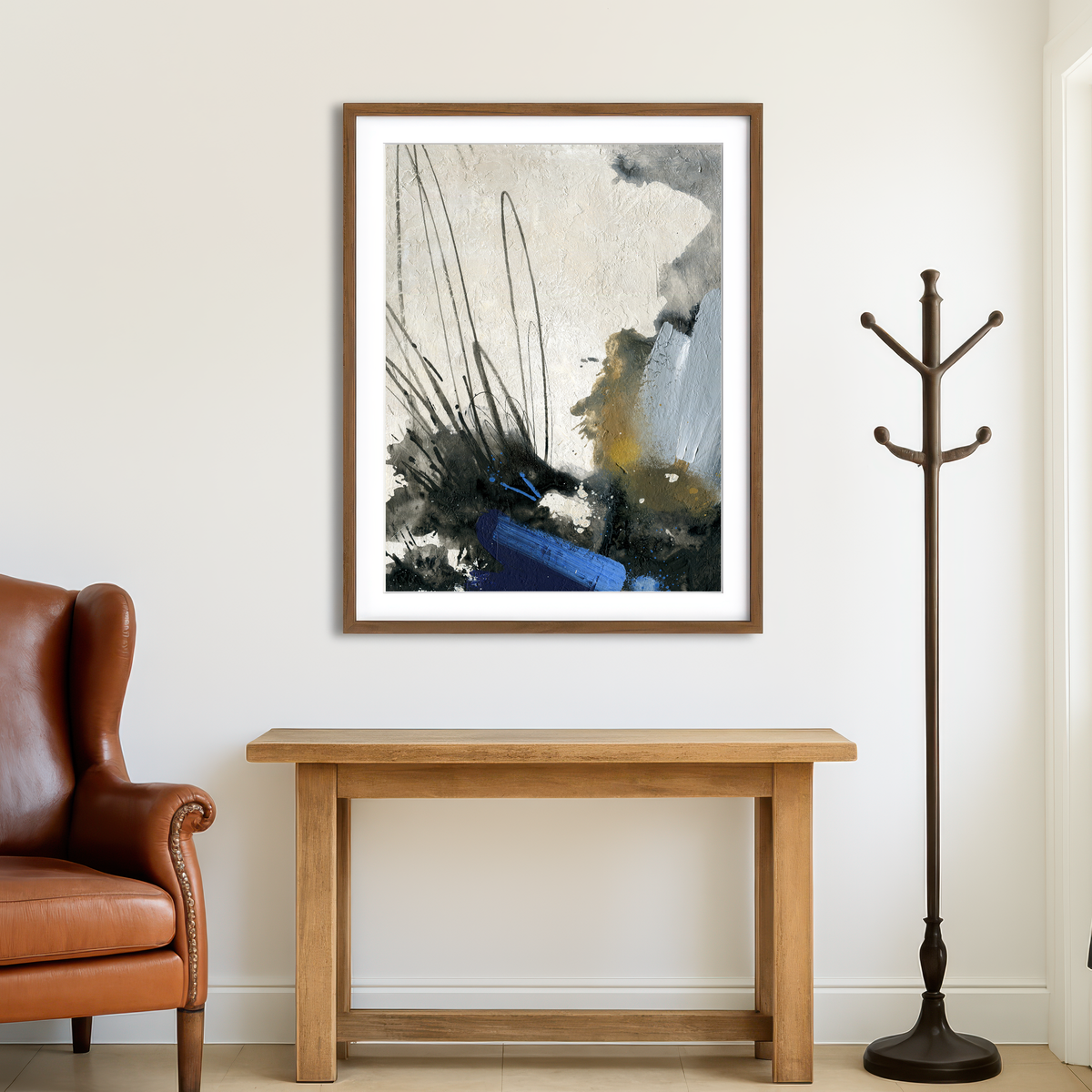 AUTO-MOCKUP ROOM | Abstract Paint Splash Wall Art