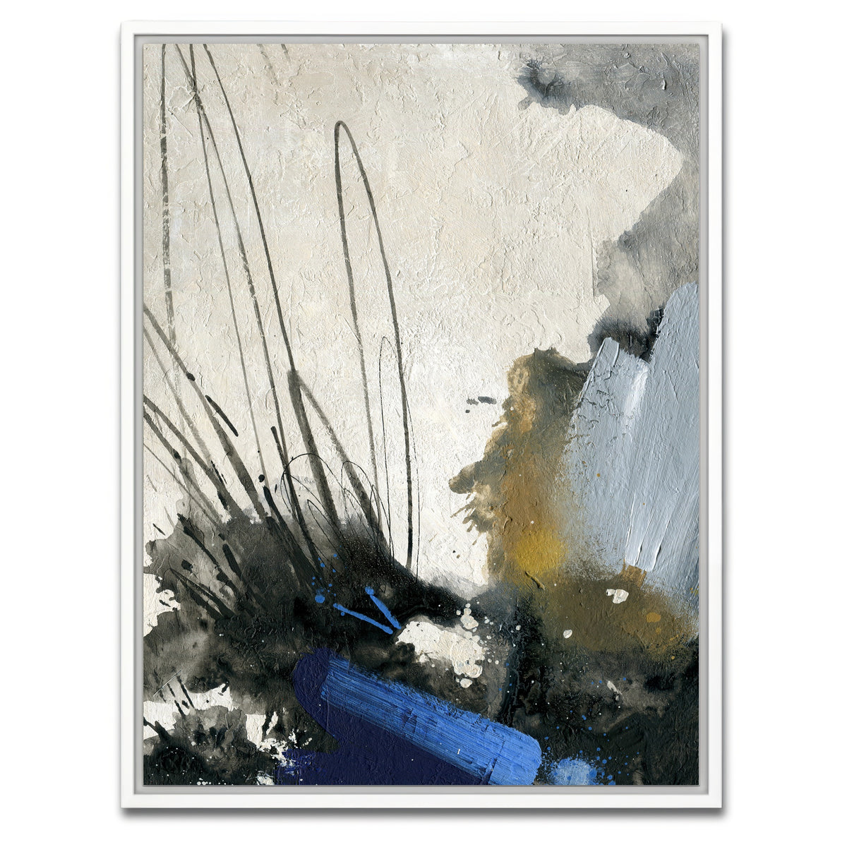 AUTO-MOCKUP WHITE | Abstract Paint Splash | 1 Piece | White Framed Canvas | group=3x4