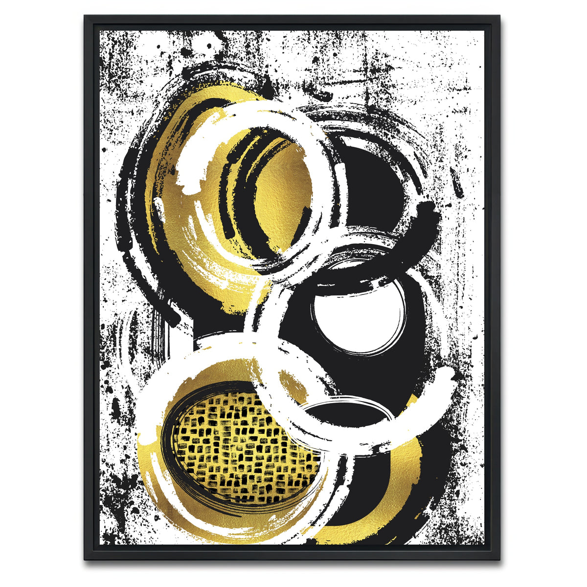 AUTO-MOCKUP WHITE | Abstract Painting No. 2 | 1 Piece | Black Framed Canvas | group=3x4