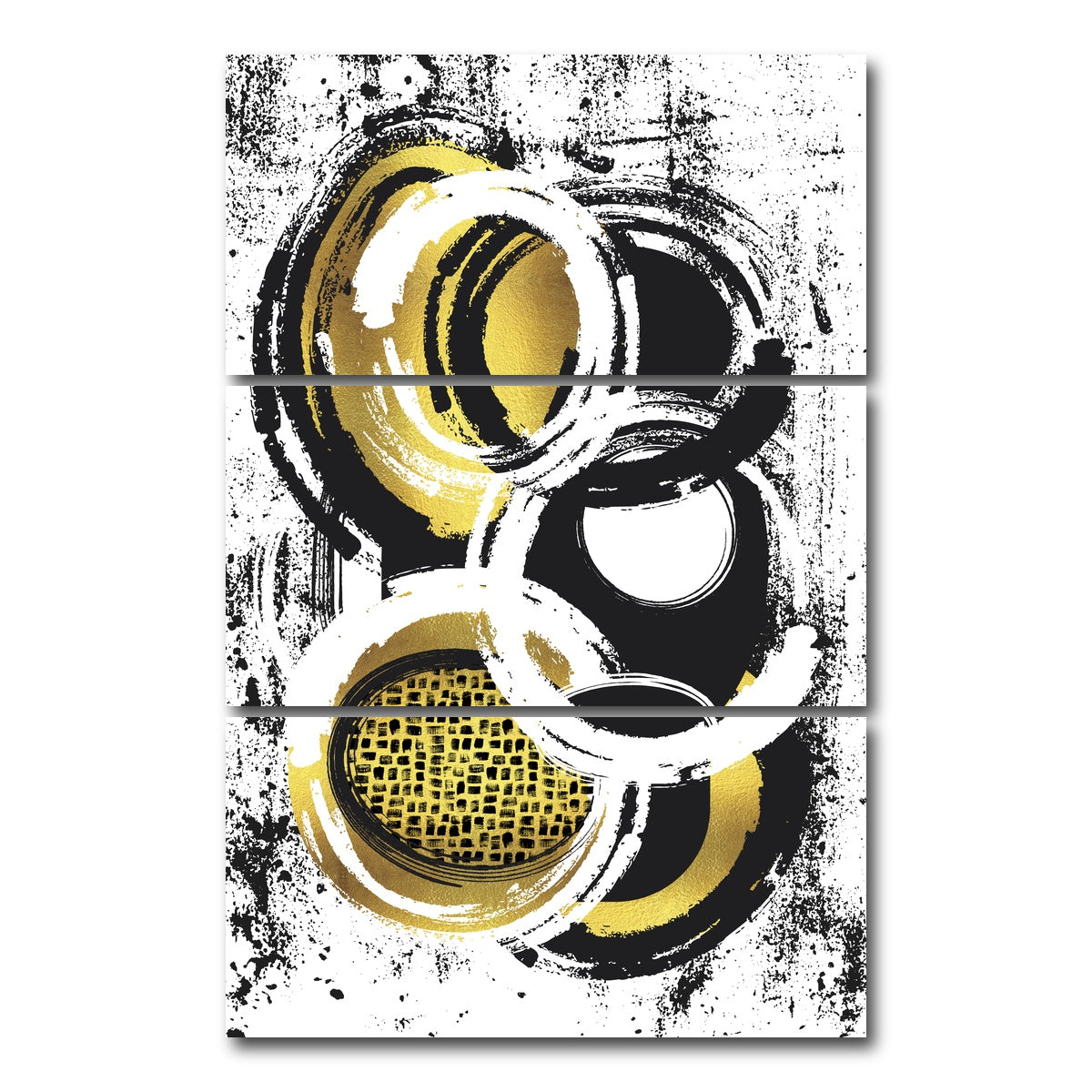 AUTO-MOCKUP WHITE | Abstract Painting No. 2 | 3 Piece | Gallery Wrap Canvas | group=12x24_stacked