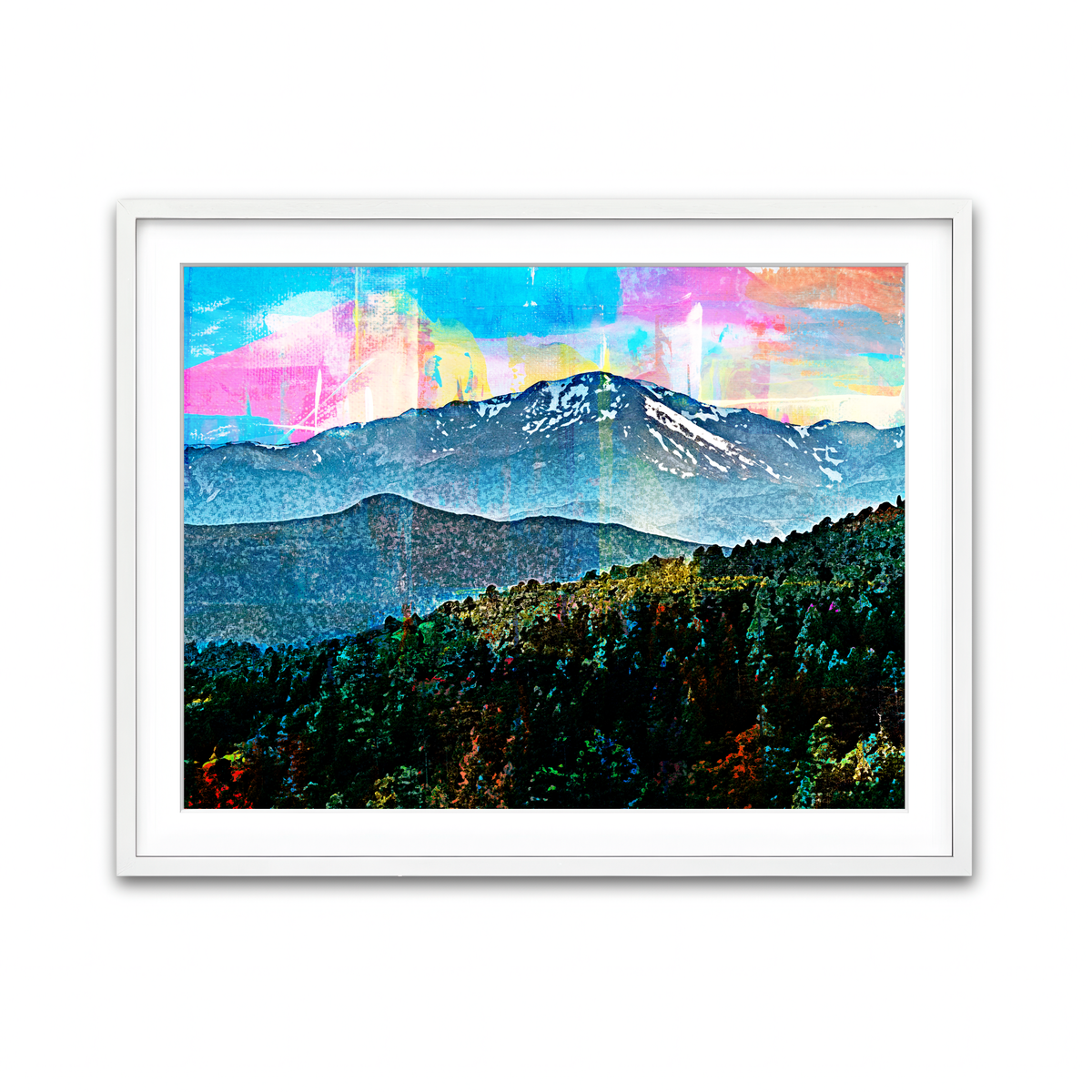 Framed Print 4x3 White