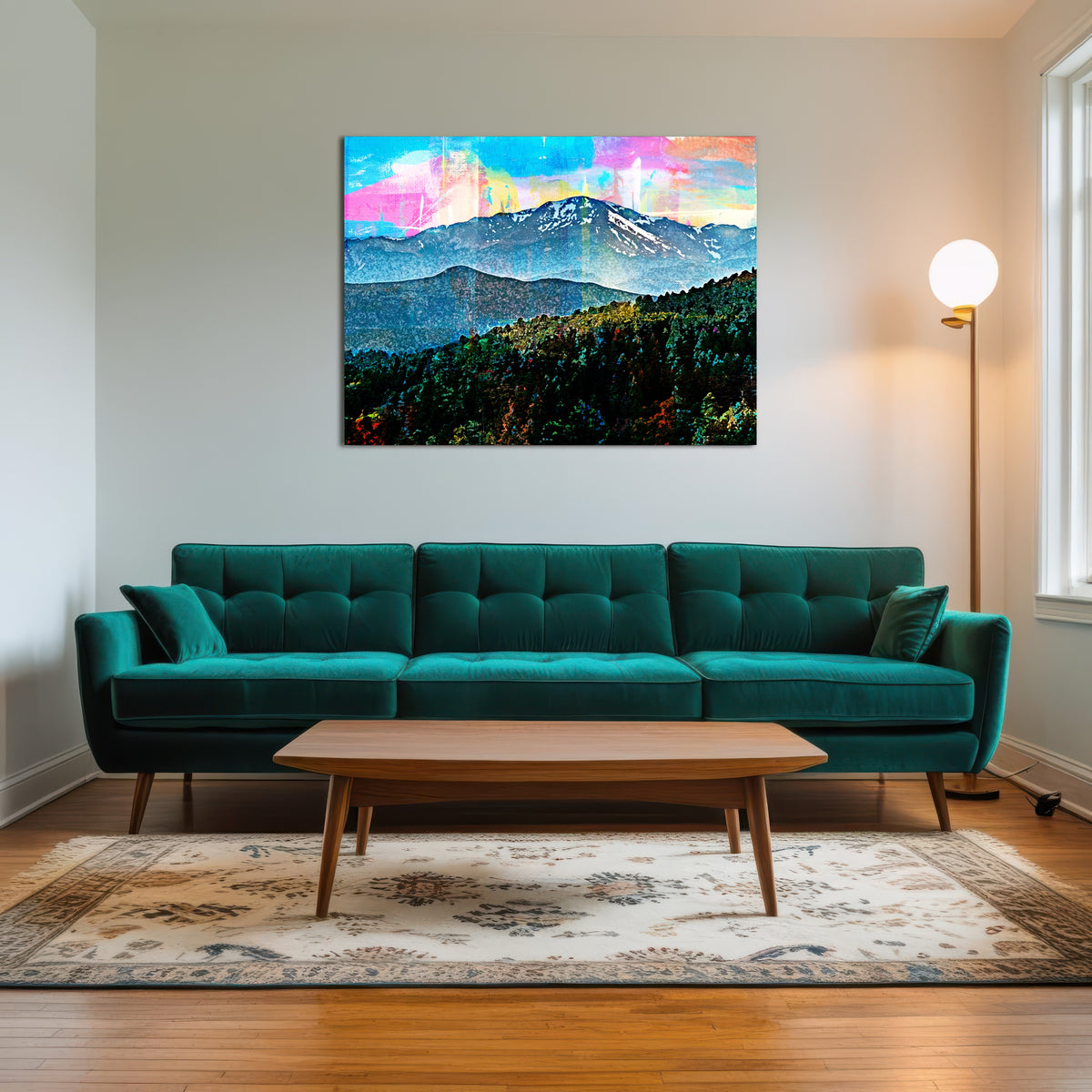 AUTO-MOCKUP ROOM | Abstract Pikes Peak