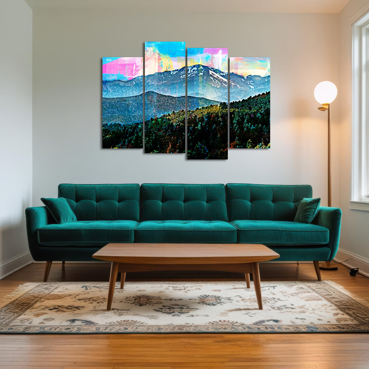AUTO-MOCKUP ROOM | Abstract Pikes Peak