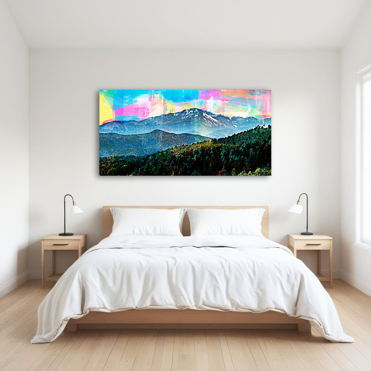 AUTO-MOCKUP ROOM | Abstract Pikes Peak