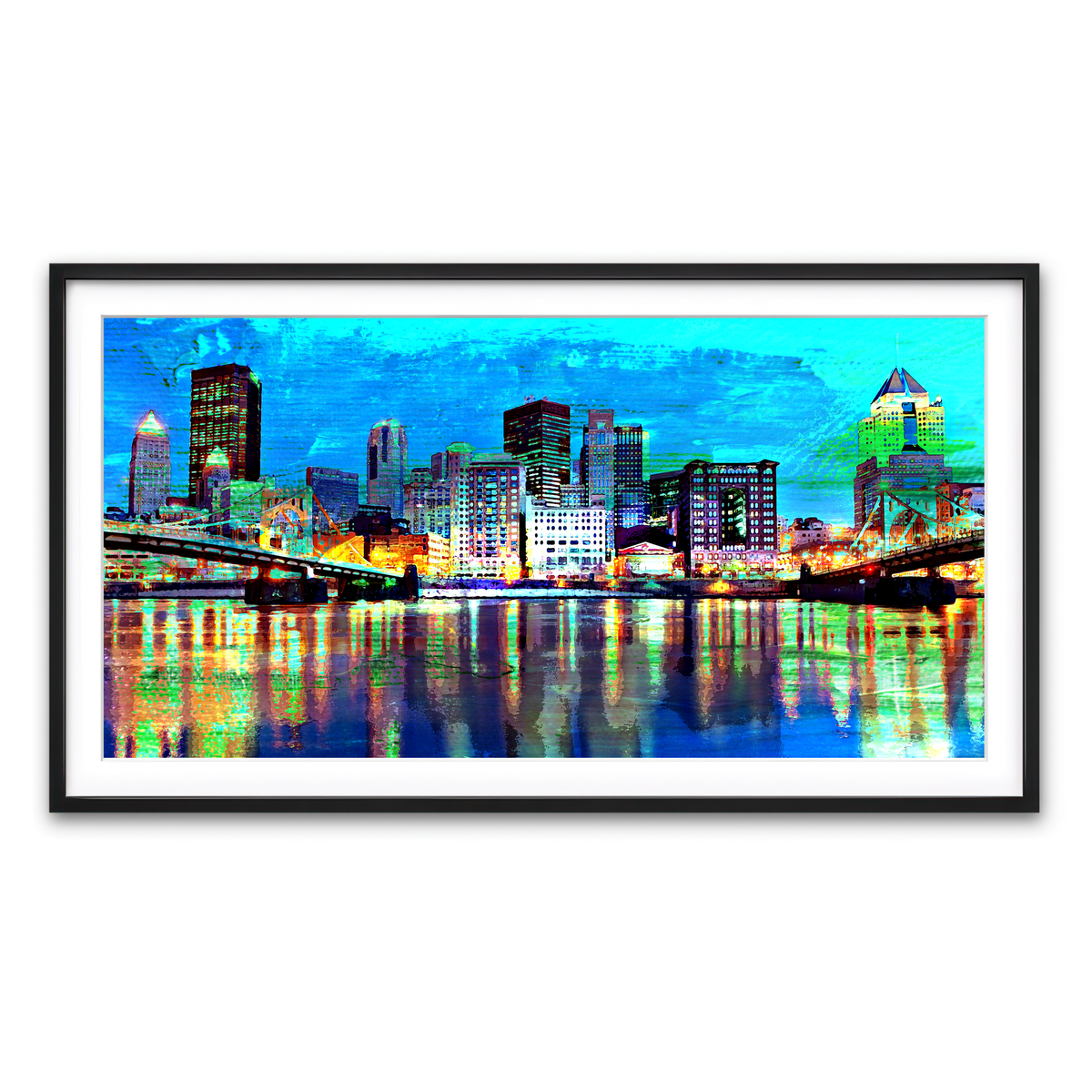 Framed Print 2x1 Black