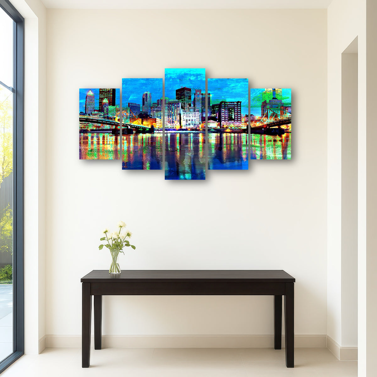 AUTO-MOCKUP ROOM | Abstract Pittsburgh At Night