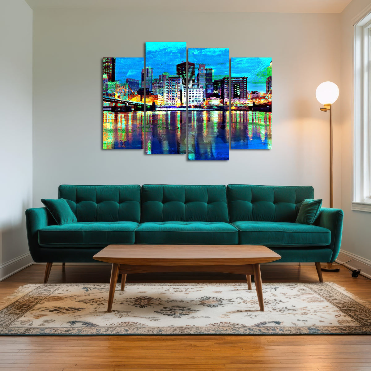 AUTO-MOCKUP ROOM | Abstract Pittsburgh At Night