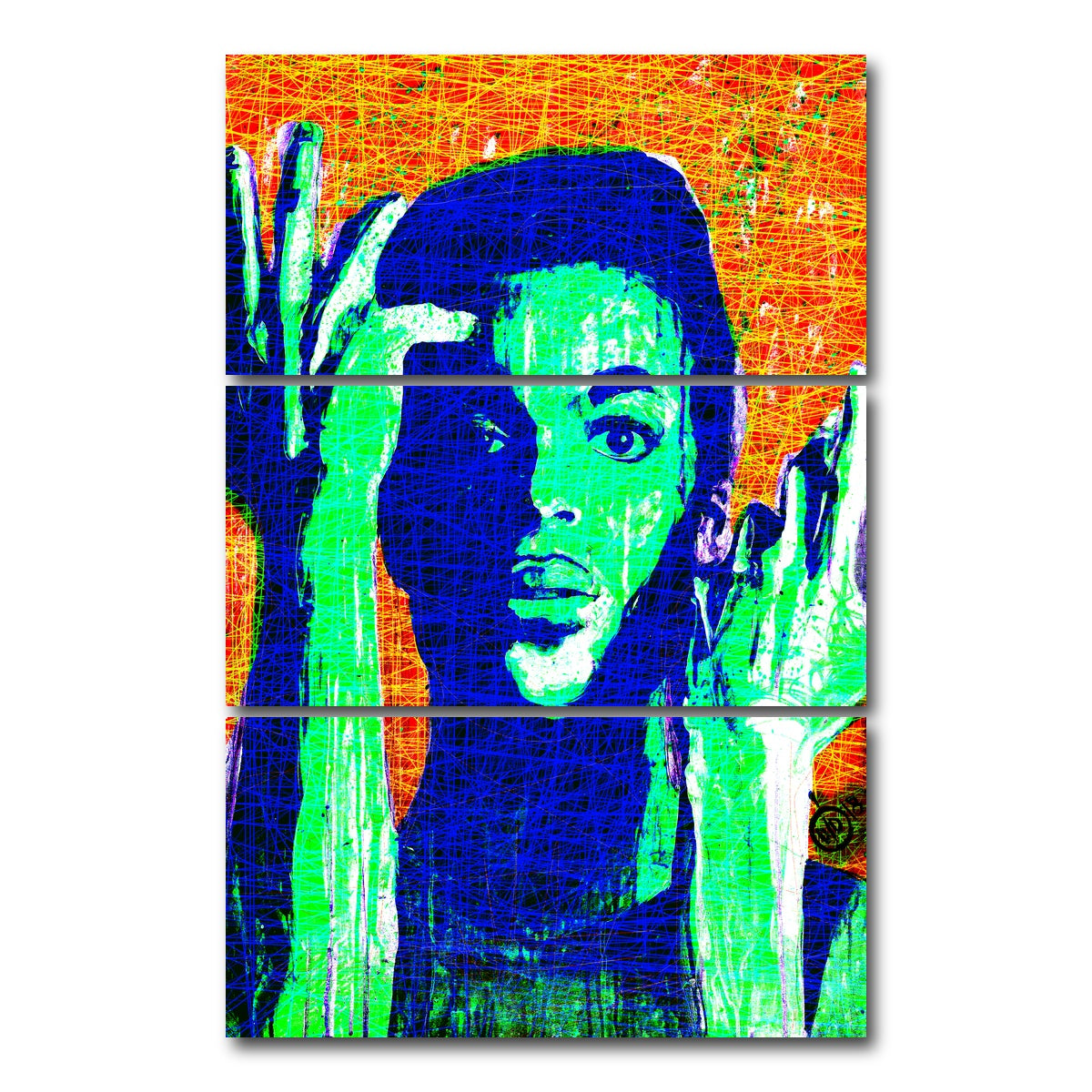 AUTO-MOCKUP WHITE | Abstract Prince | 3 Piece | Gallery Wrap Canvas | group=12x24_stacked