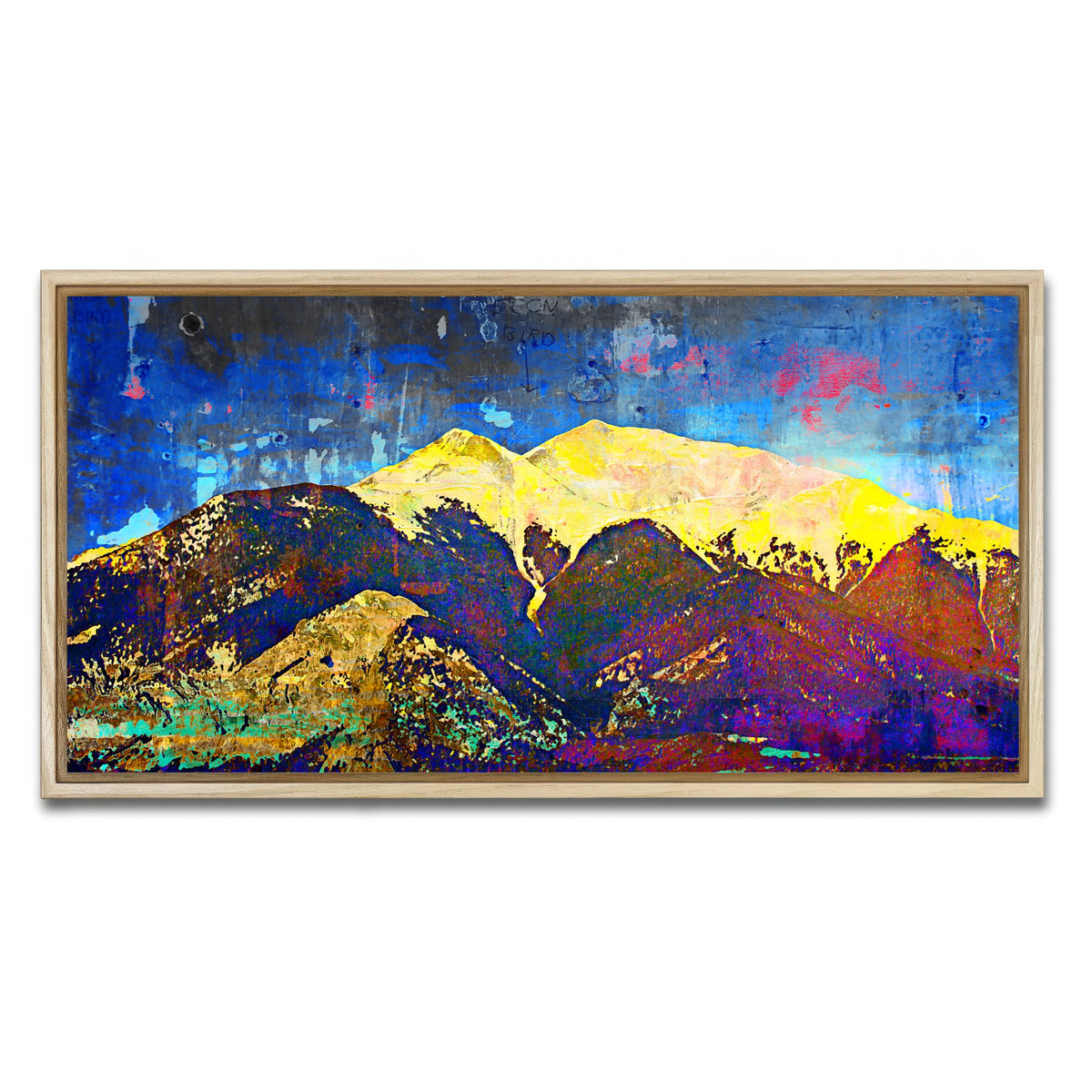 AUTO-MOCKUP WHITE | Abstract Princeton | 1 Piece | Natural Framed Canvas | group=2x1