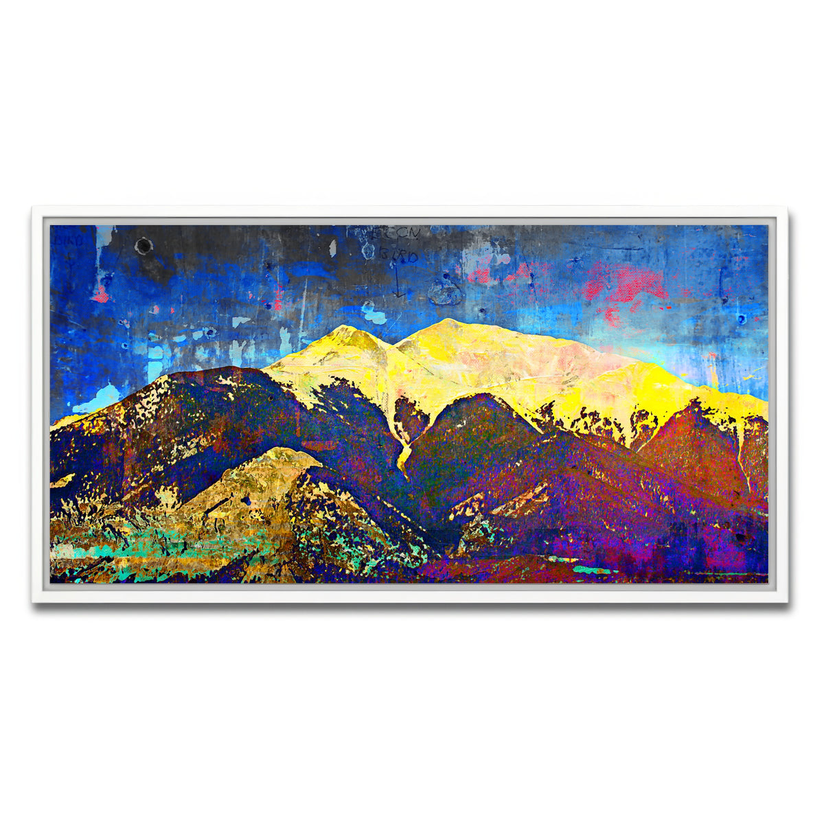 AUTO-MOCKUP WHITE | Abstract Princeton | 1 Piece | White Framed Canvas | group=2x1